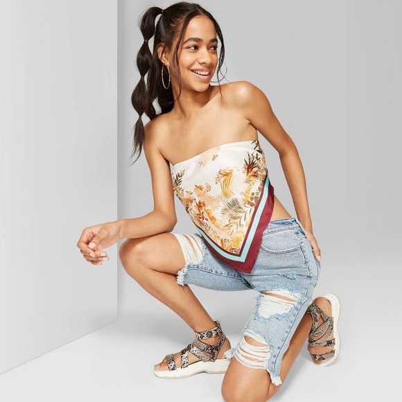 ISO- Wild fable scarf top - Picture 2 of 2